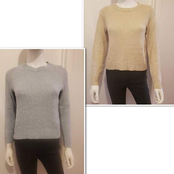 2/$15 Divided XS Light Blue Coloured Sweater and XS Tanned Coloured Sweater - Picture 1 of 2